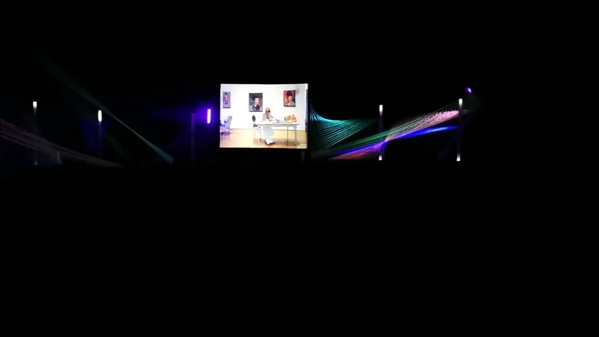 Video Mapping audio-réactif · LED audio-réactif · Collaboration artistique — Hadra Trance Festival, Vieure 2024 (7)
